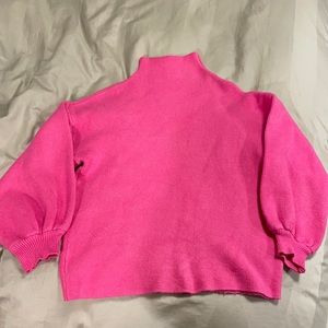Hot pink verge girl turtleneck